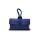 HIGH GARDEN mini kožená kabelka so slučkou modrá