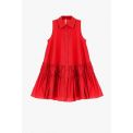 IMPERIAL šaty oversize red s volánom