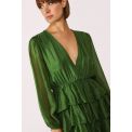 DIXIE šaty s riasením verde
