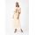 DIXIE dlhá plisovaná sukňa béžová s aplikáciou kamienkov