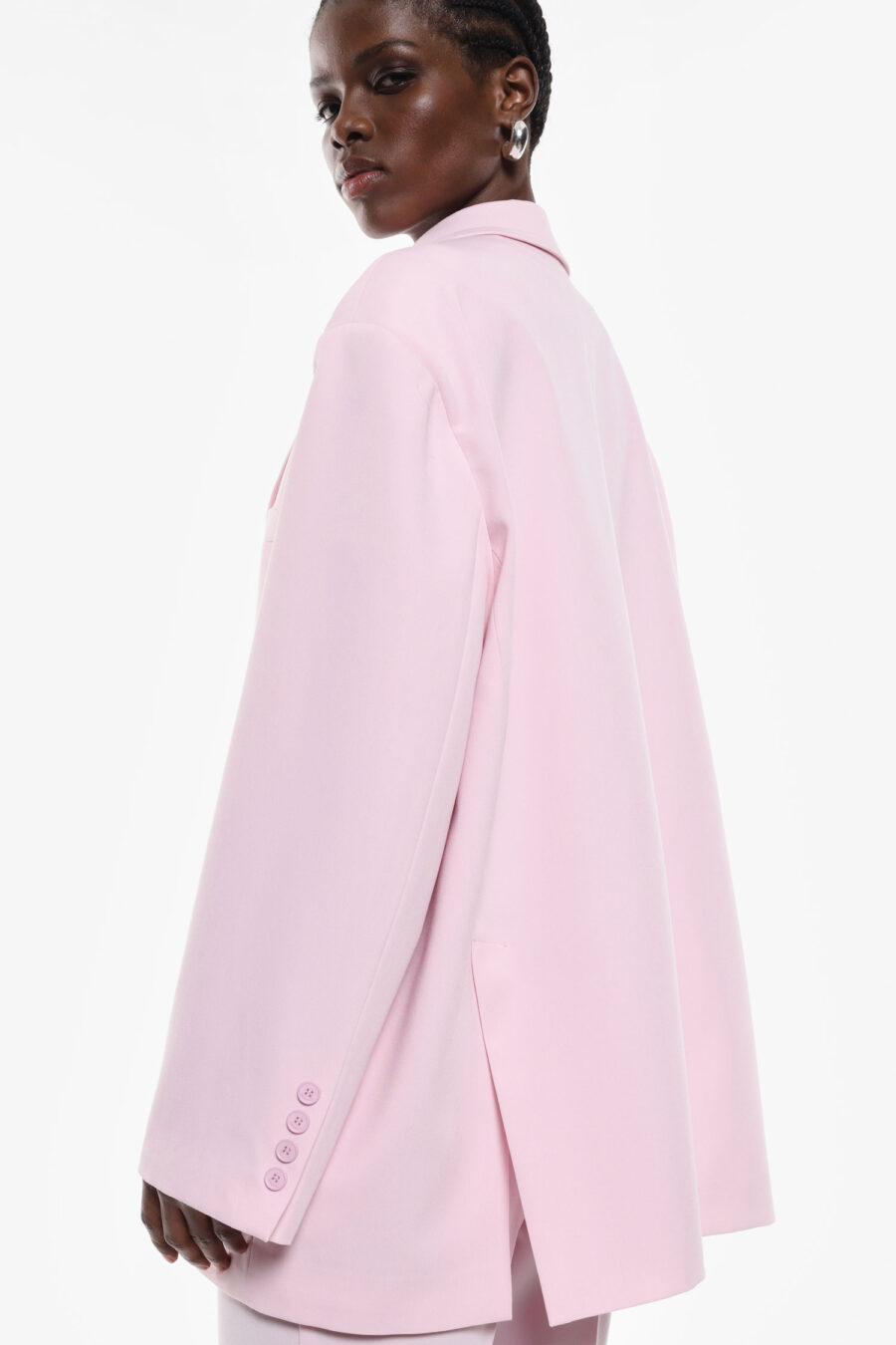 Oversized sako v jednofarebnom prevedení - Image 3