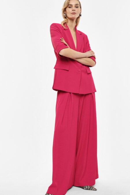 Palazzo nohavice s vysokým pásom a opaskom