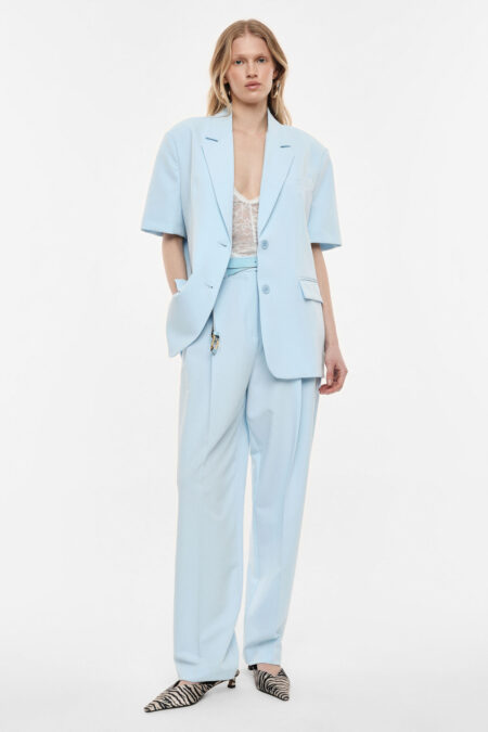 Palazzo nohavice s vysokým pásom a opaskom