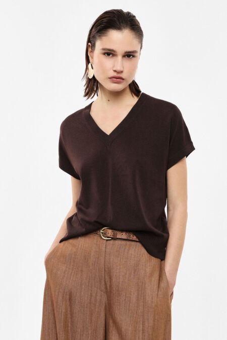 Krátky sveter s krátkymi rukávmi