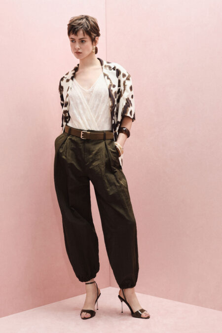 Joggingové nohavice s vysokým pásom