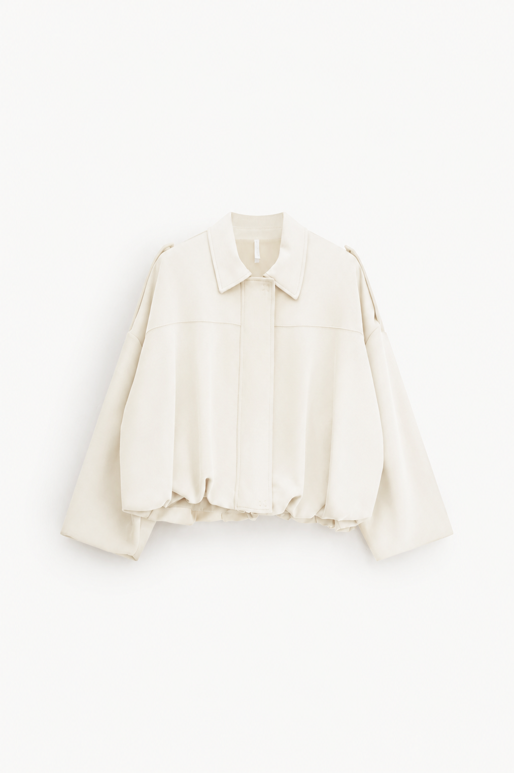 Minimalistická bunda na zips s vysokým golierom – Obrázok 5