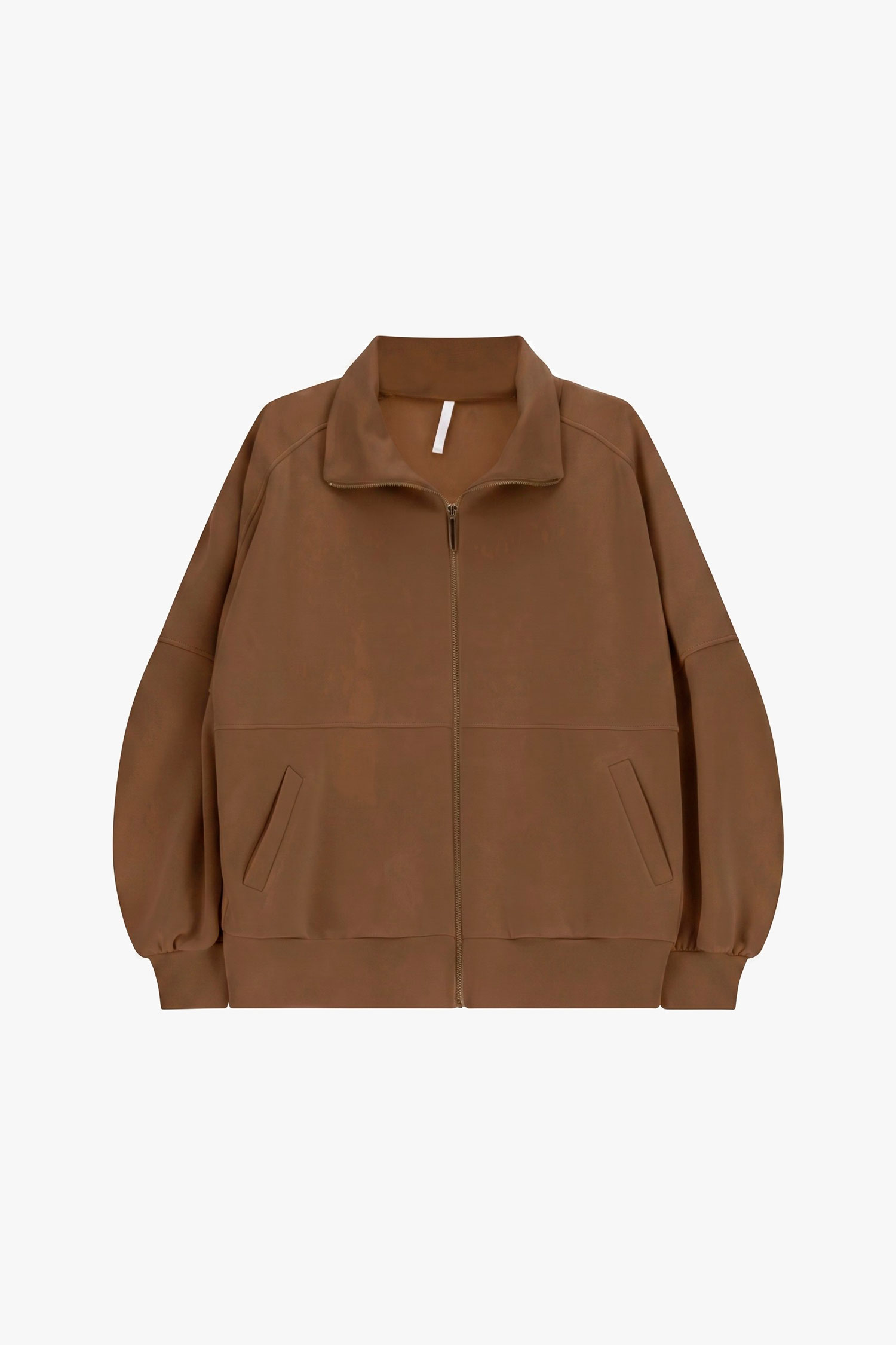 Bunda na zips s vysokým golierom