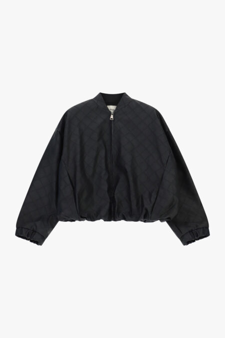 Prešívaná bomber bunda so zipsom